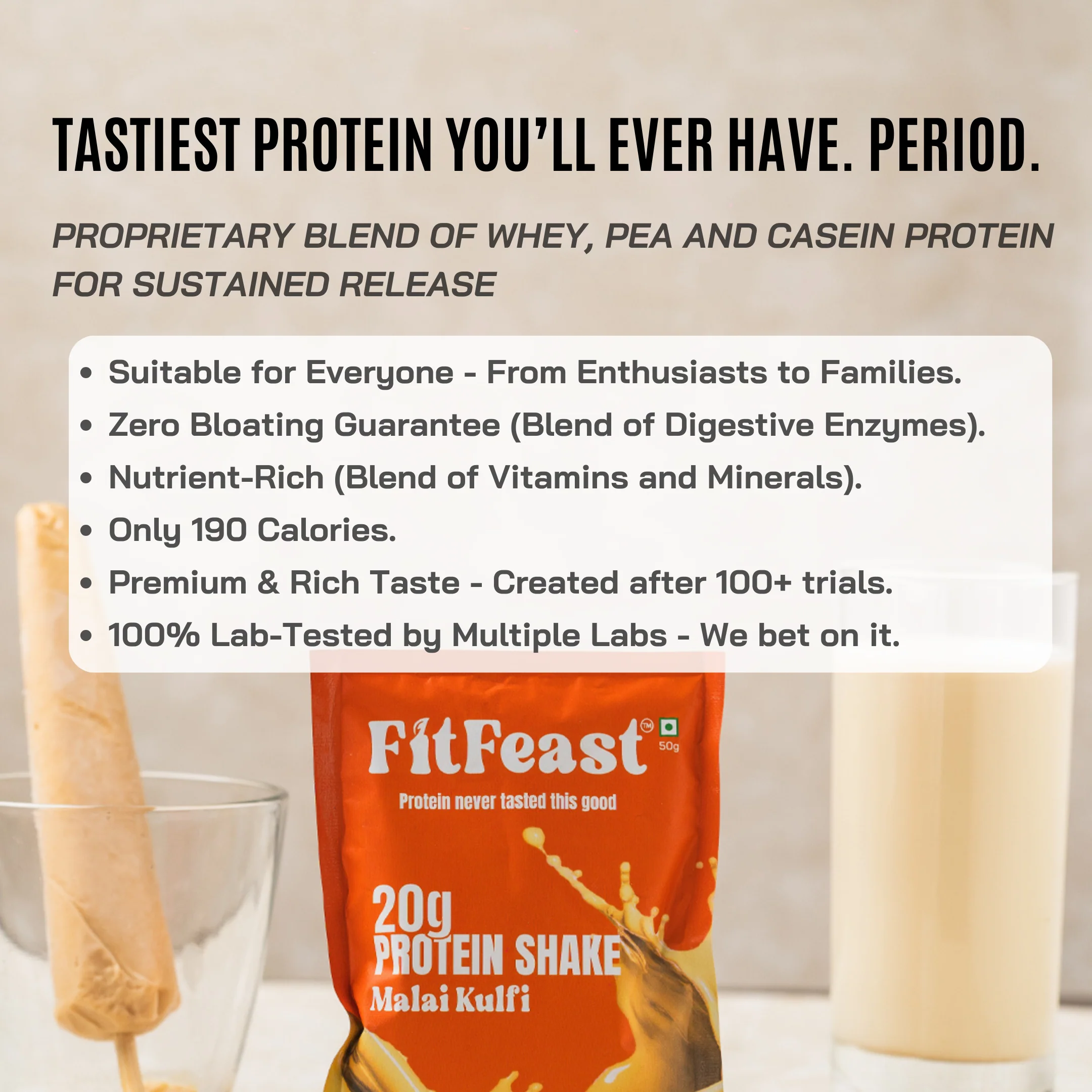 Assorted Protein Sachet Pack – Chocolate & Malai Kulfi - Image 7