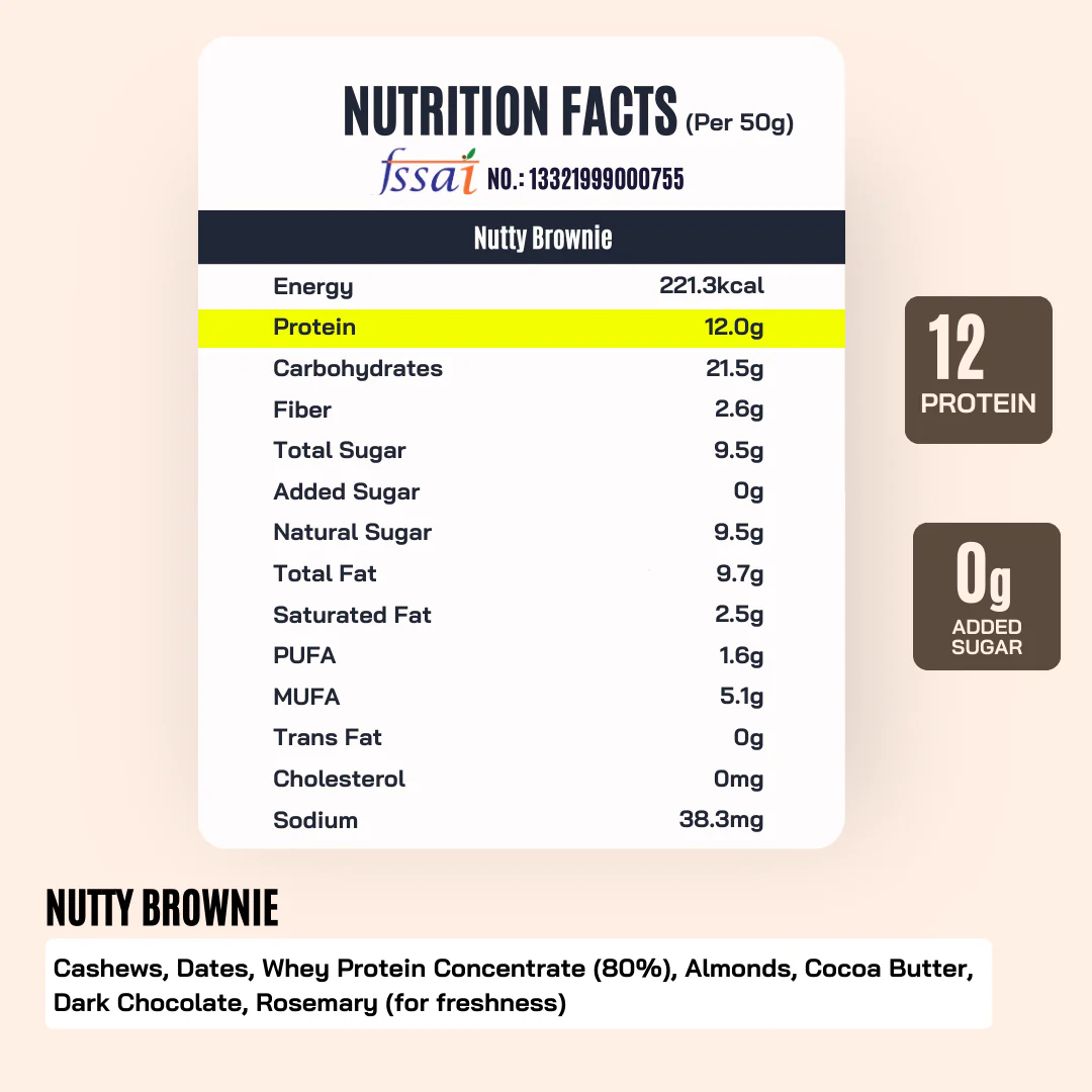 7x Malai Kulfi Sachets (50g) + 1 White Choco PB (400g)+ Nutty Brownies (FREE!) - Image 3