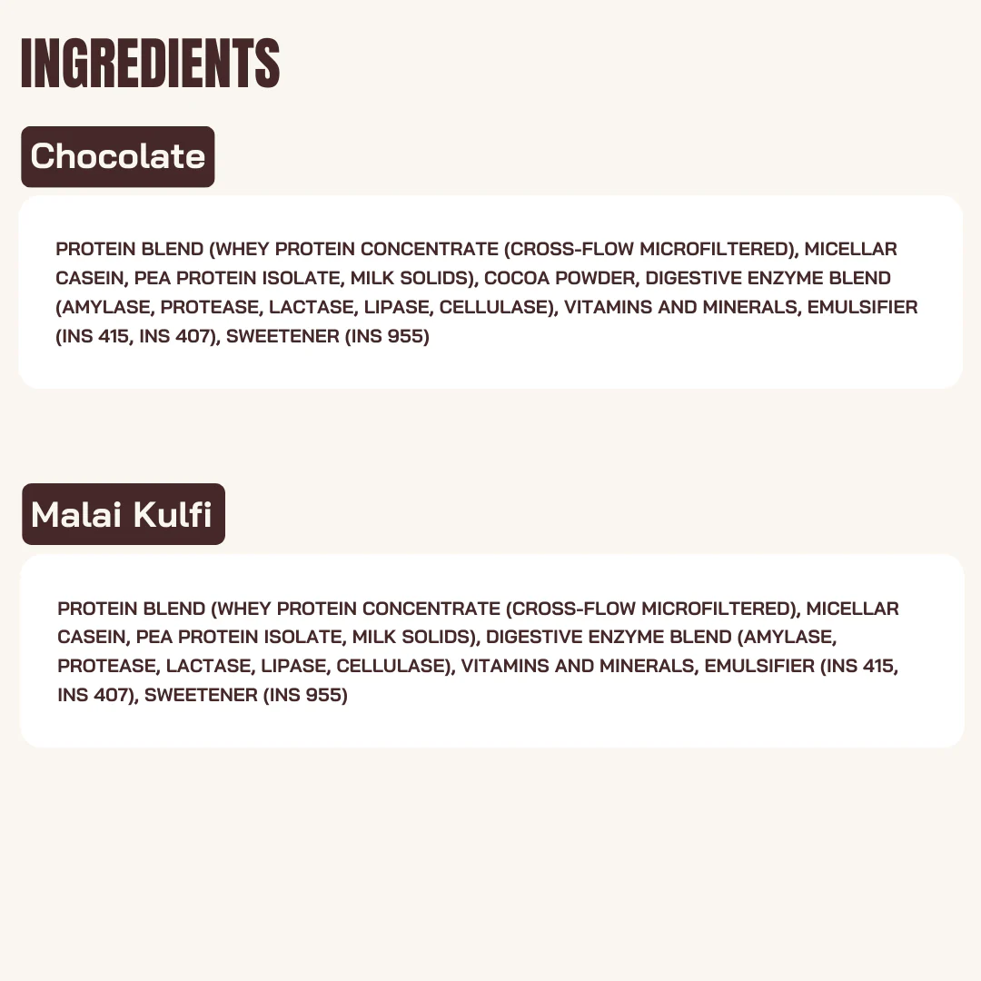 Assorted Protein Sachet Pack – Chocolate & Malai Kulfi (2 Sachets | 1 Each) | 20g Protein Per Serving - Image 7