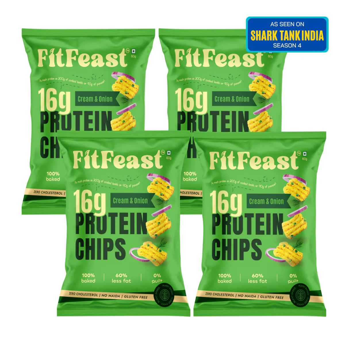 Protein Chips Cream & Onion x 4 - Image 2