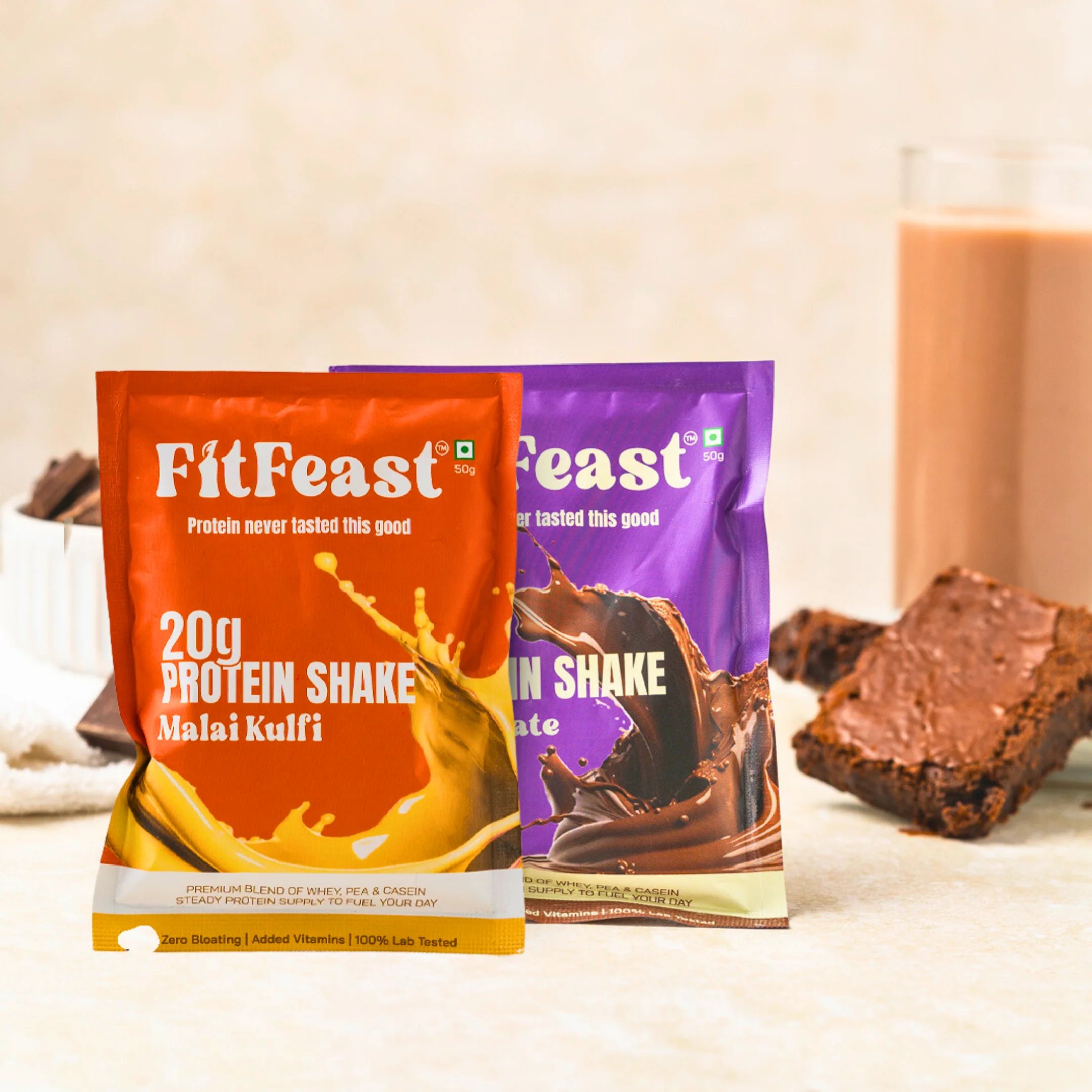 Protein Sachet : 2 x Malai Kulfi, 1 x Chocolate - Image 10
