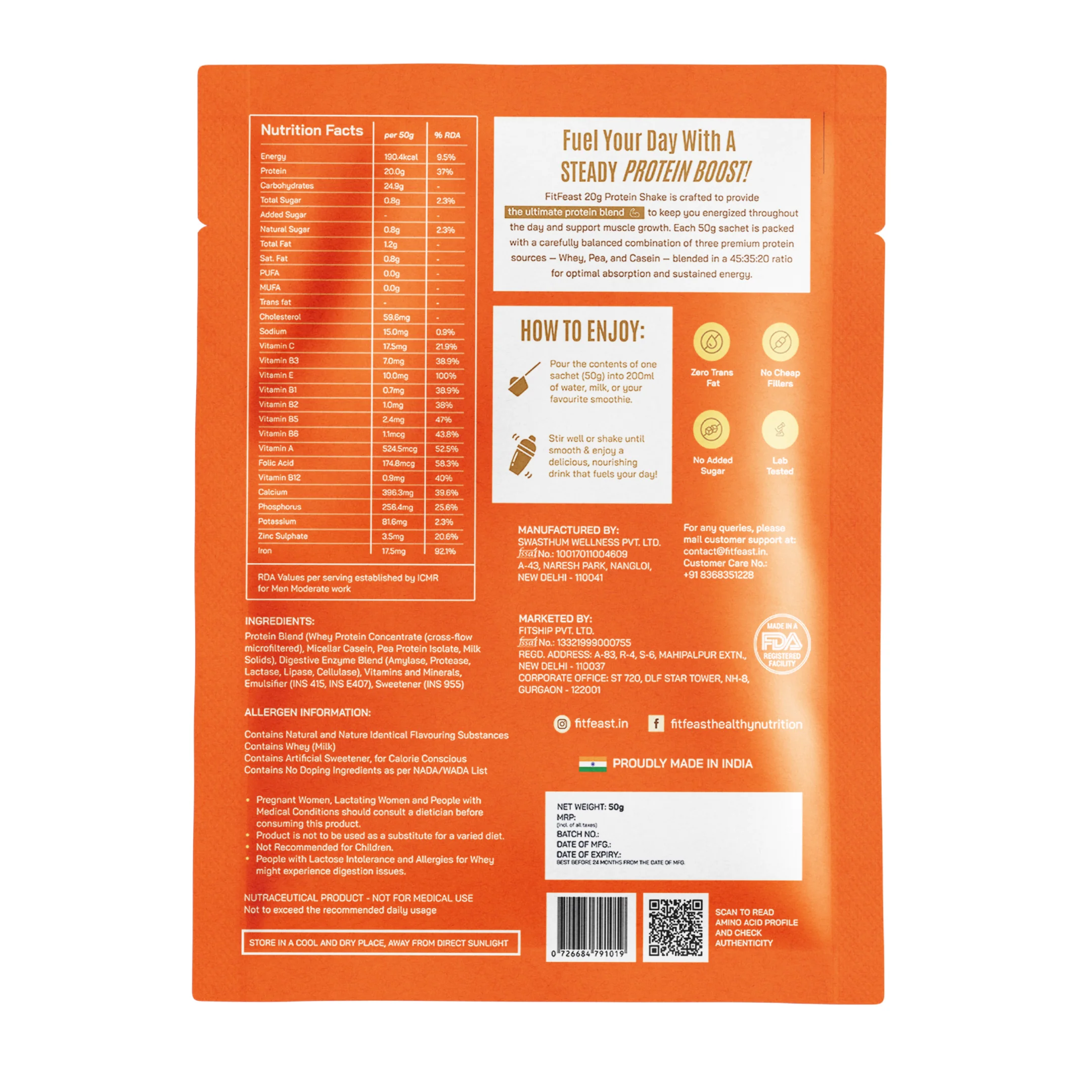 Protein Sachet - Malai Kulfi Flavour - Image 3