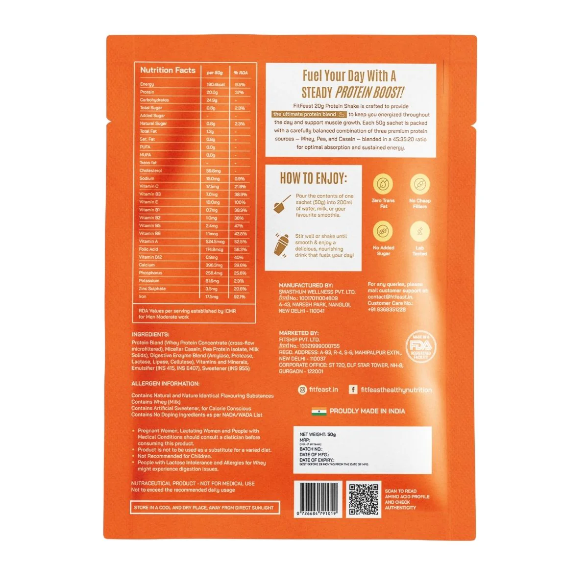 Protein Sachet - Malai Kulfi x 2 - Image 3