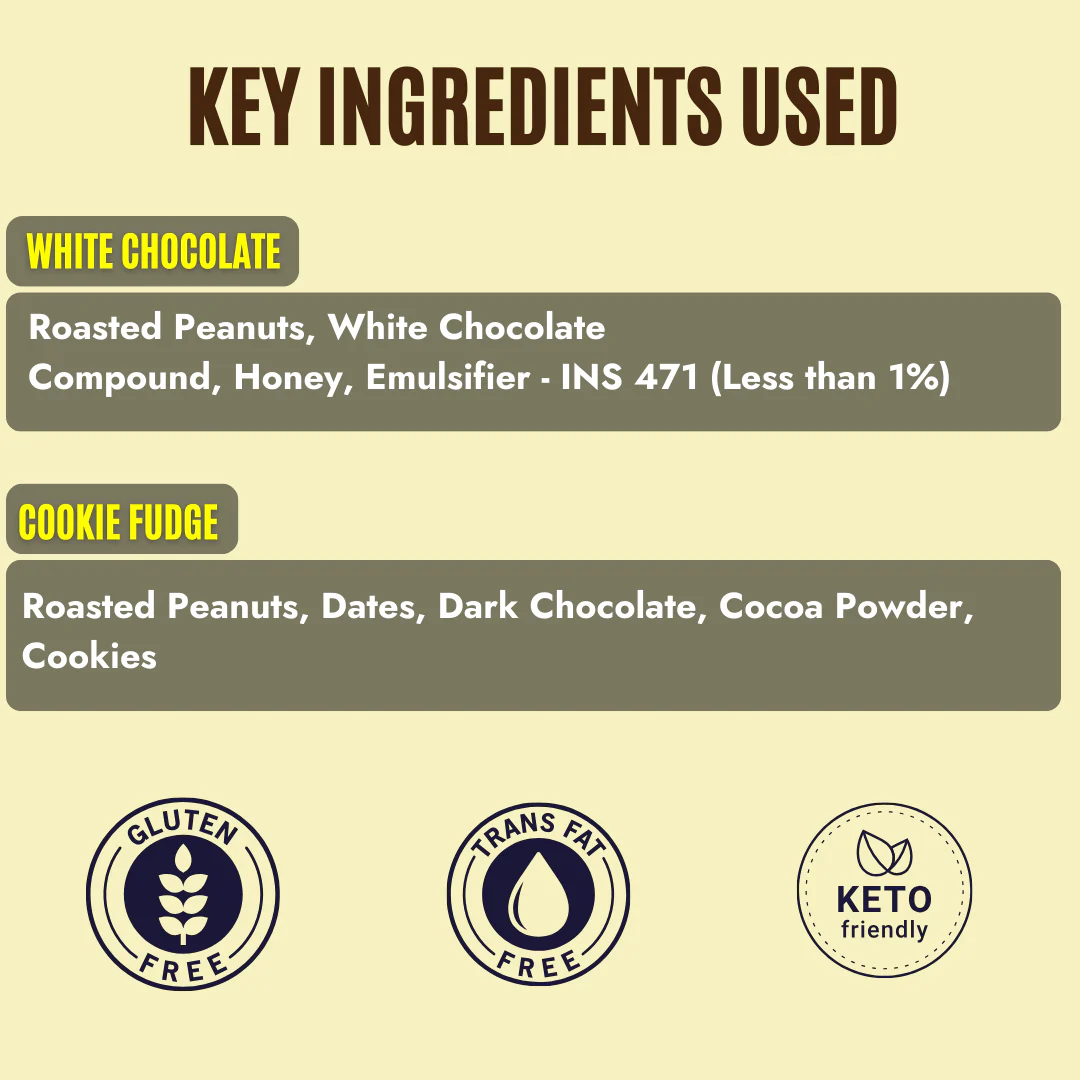 White Chocolate & Cookie Fudge Peanut Butter (150g Each) - Image 5